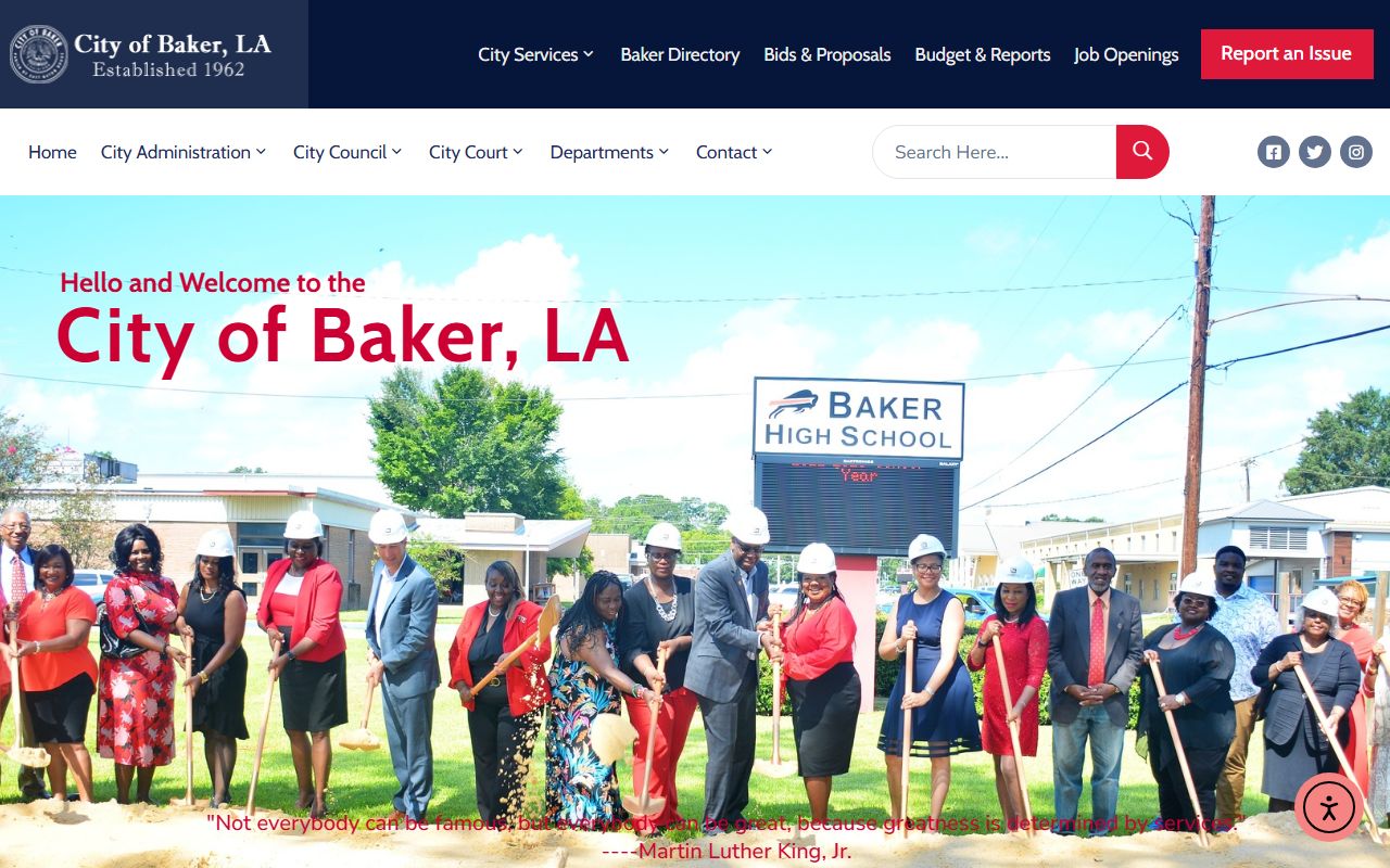 City of Baker website white pages search