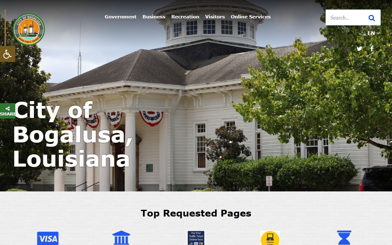City of Bogalusa website white pages search