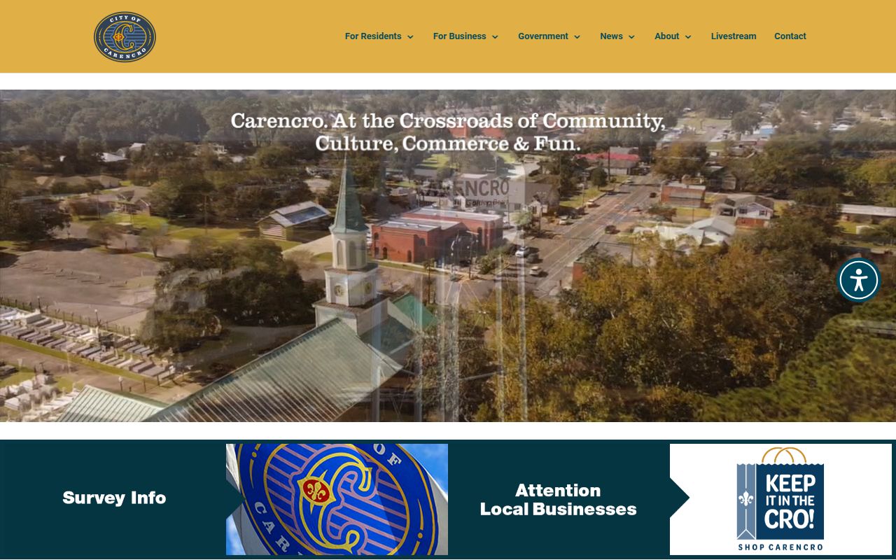 City of Carencro website white pages search