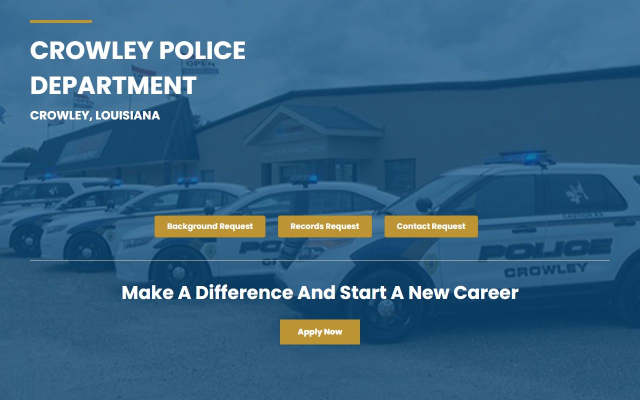 Crowley Police Department white pages records