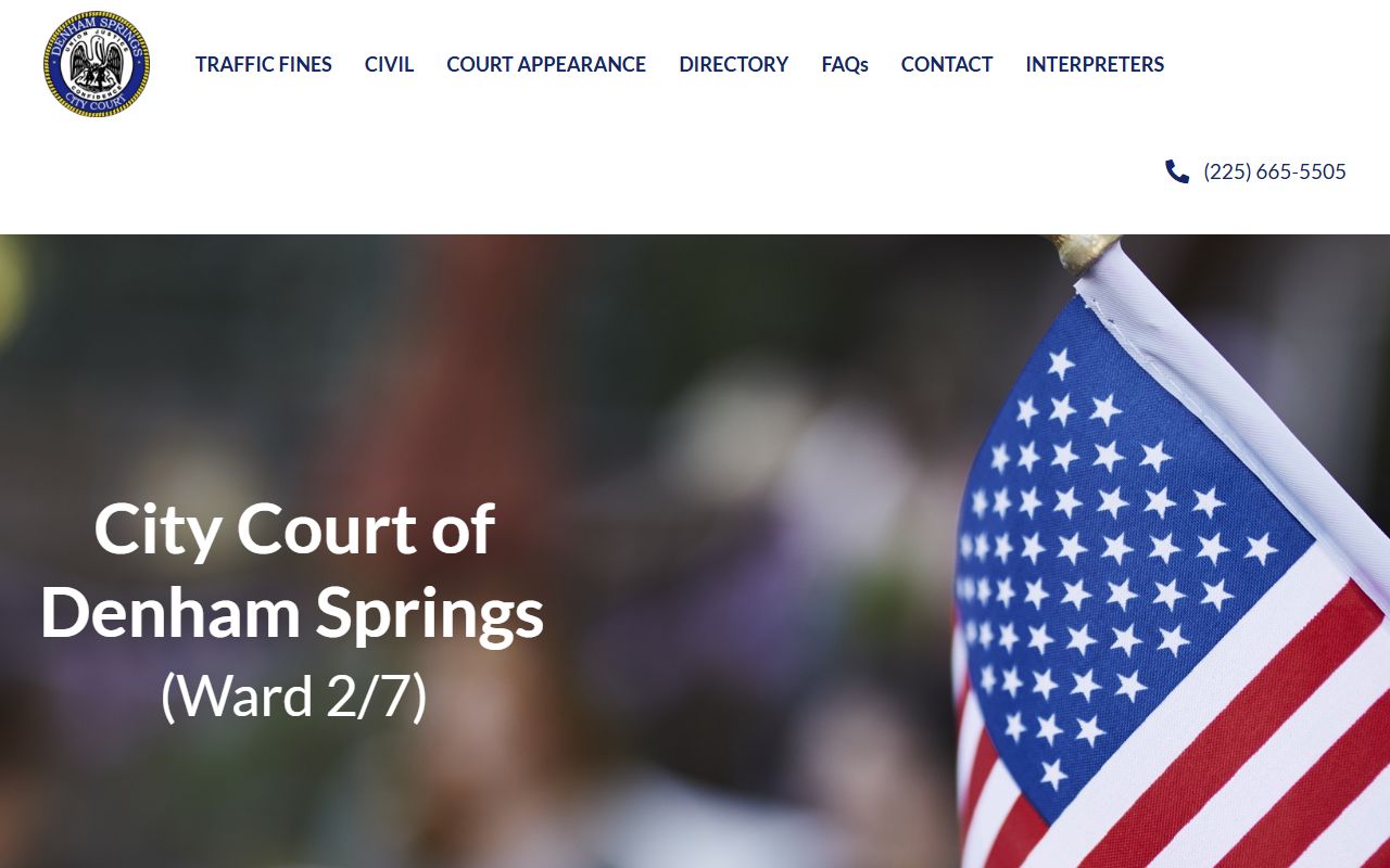 Denham Springs City Court clerk white pages records