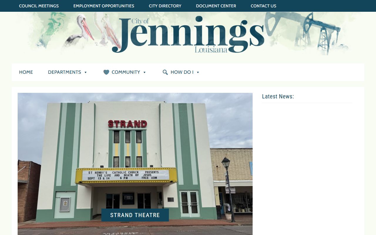 City of Jennings website white pages search