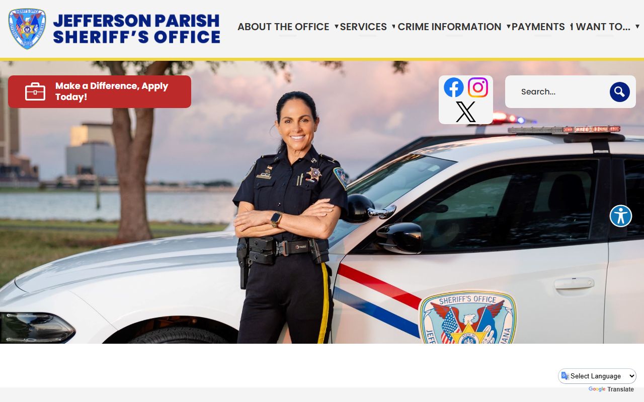 Jefferson Parish Sheriff Office white pages inmate search for Kenner area