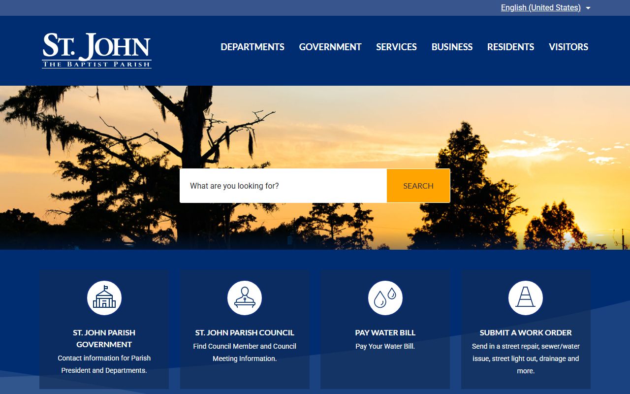 St. John the Baptist Parish government white pages records LaPlace