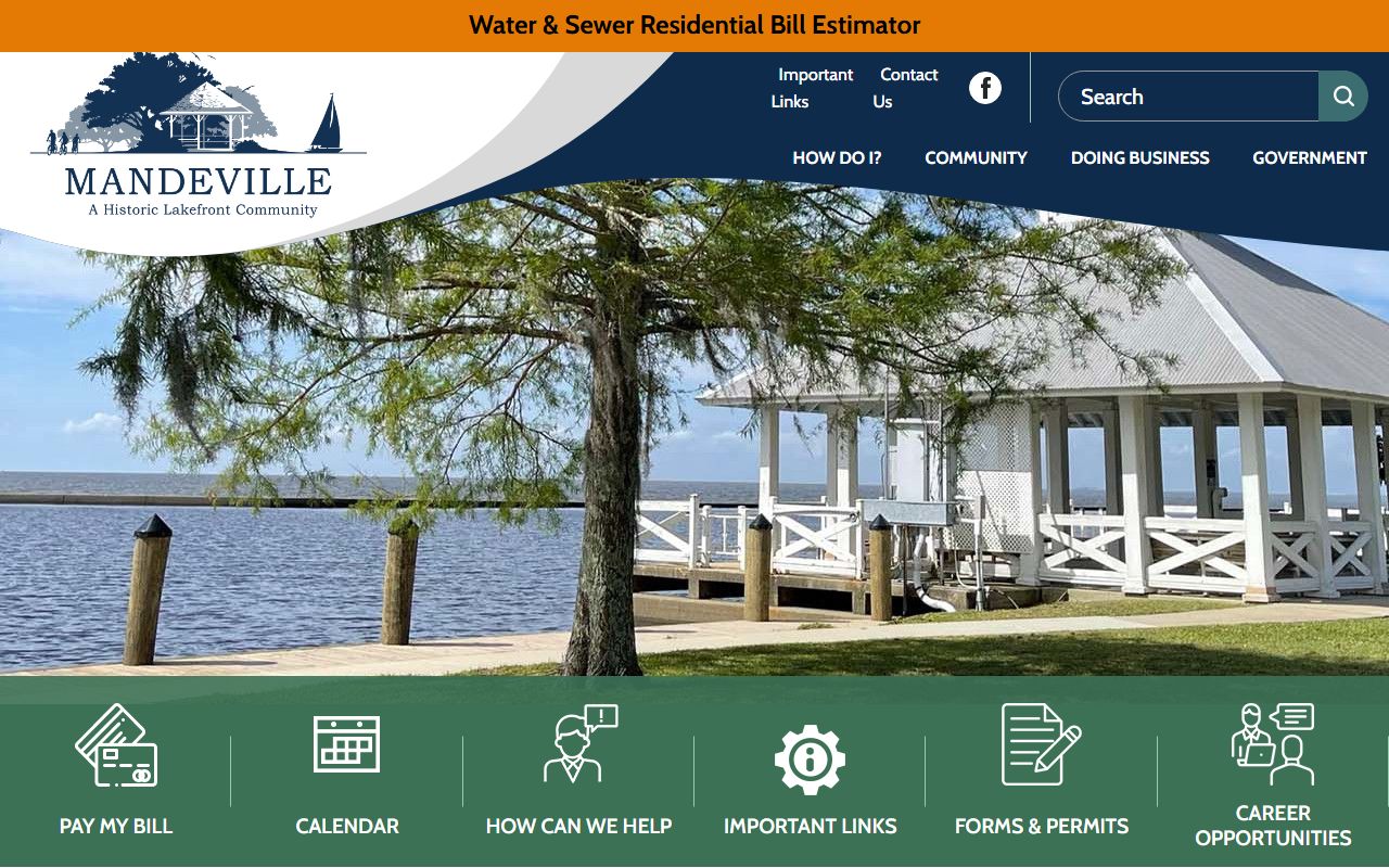 City of Mandeville website white pages search