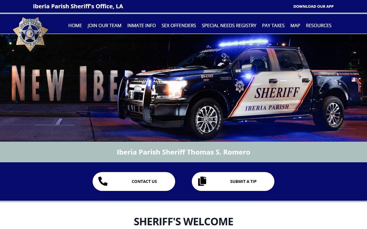 Iberia Parish Sheriff New Iberia white pages search