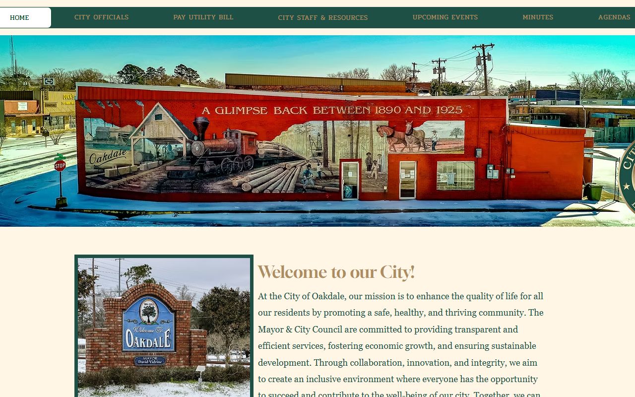 City of Oakdale website for Oakdale white pages records