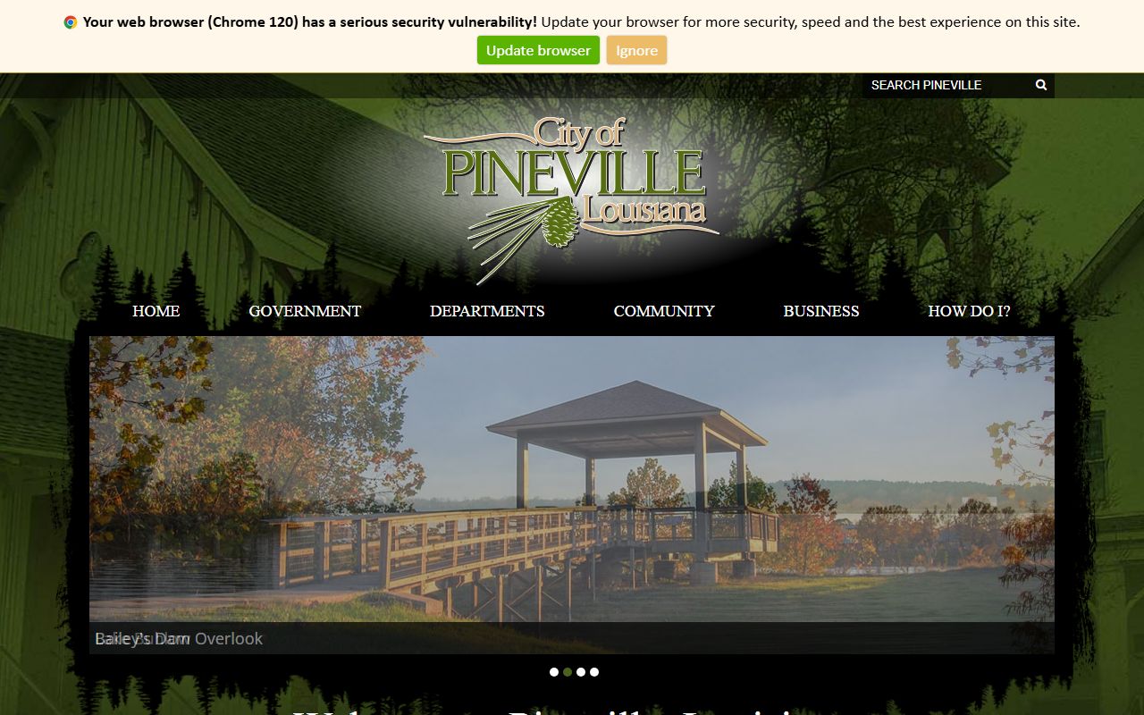 City of Pineville website white pages search