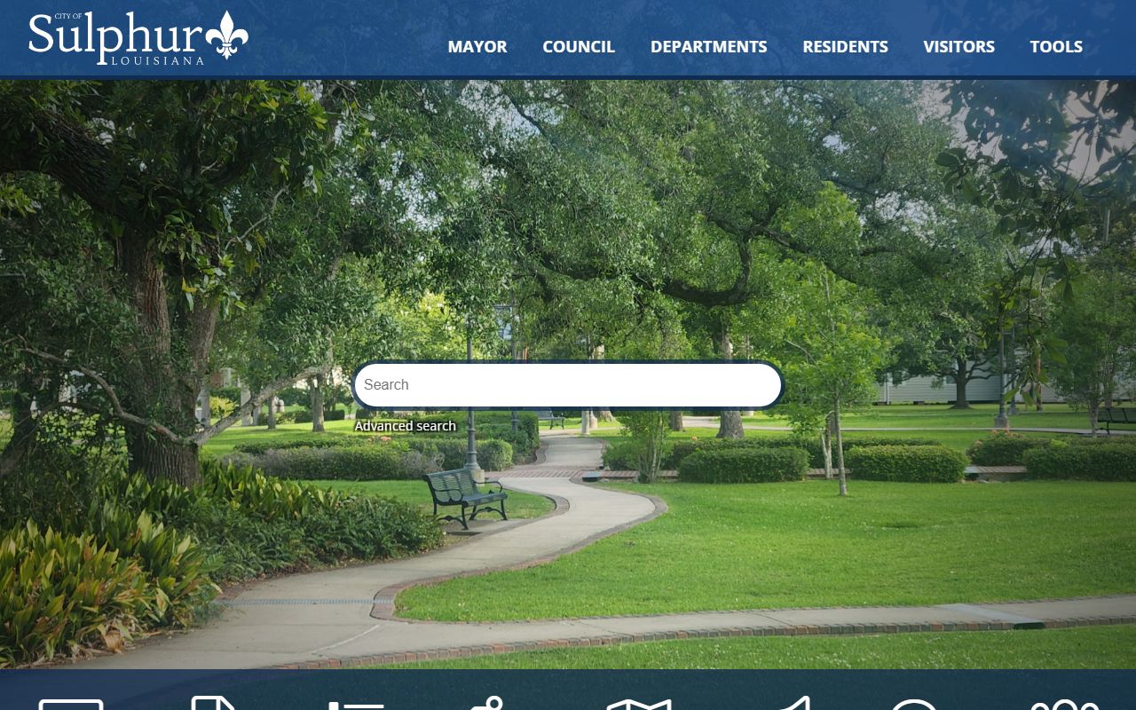 City of Sulphur website white pages information