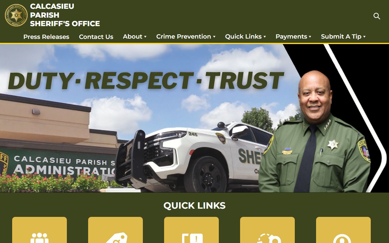 Calcasieu Parish Sheriff white pages records