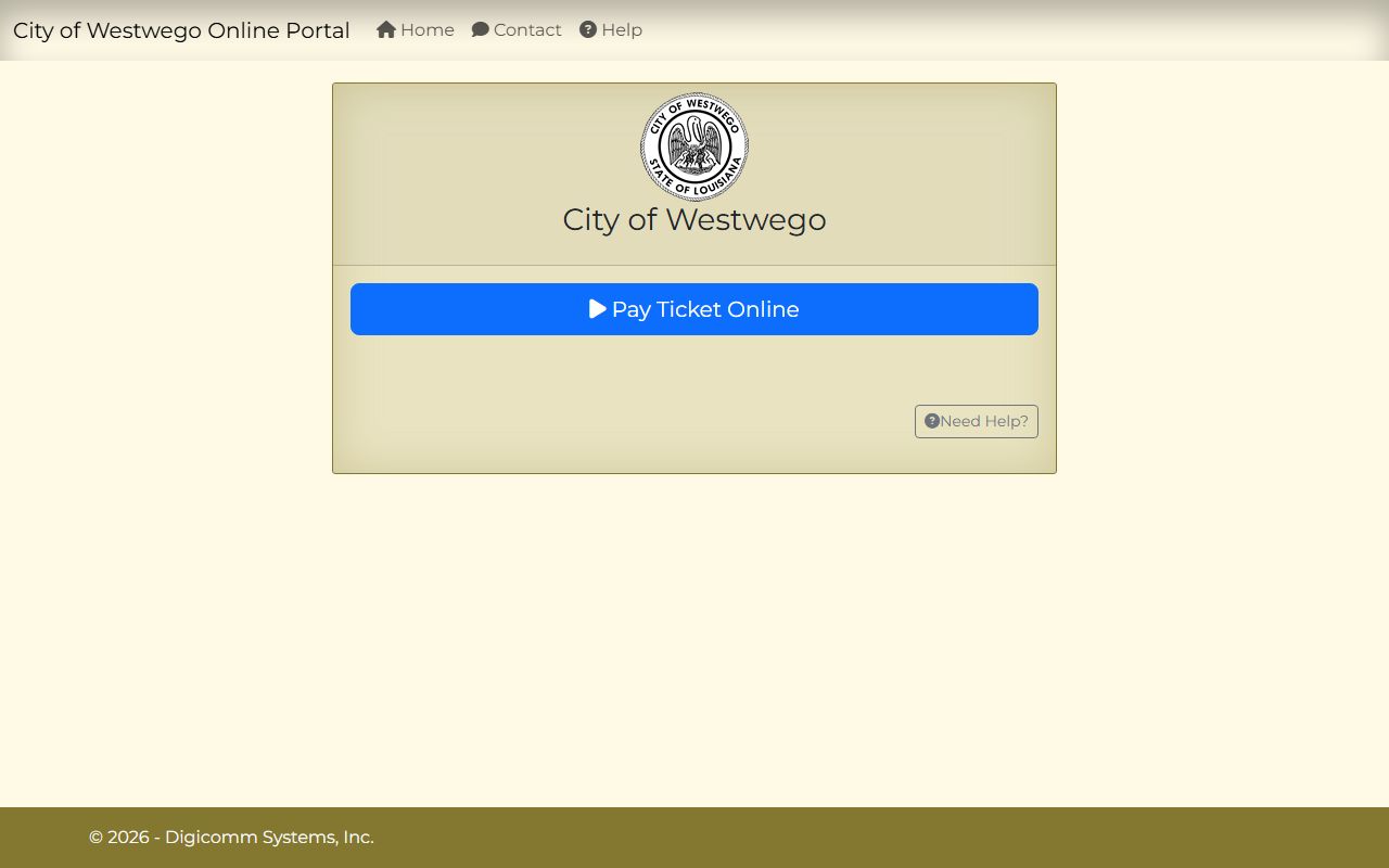 Westwego fines payment portal white pages records